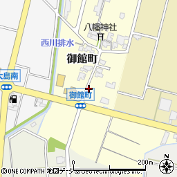 石川県小松市御館町周辺の地図