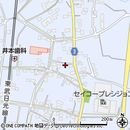 栃木県栃木市都賀町家中2233周辺の地図