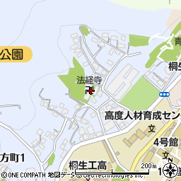 法経寺周辺の地図