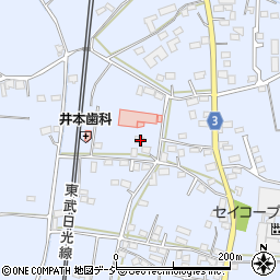 栃木県栃木市都賀町家中2190-1周辺の地図