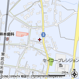 栃木県栃木市都賀町家中2230周辺の地図