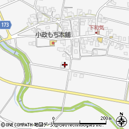 石川県能美市和気町ト周辺の地図