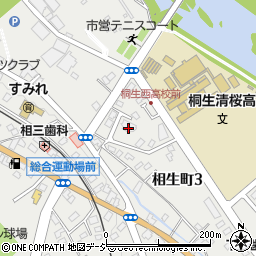 桐生広域森林組合周辺の地図