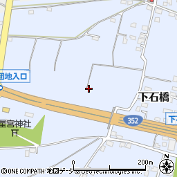 栃木県下野市下石橋421-3周辺の地図
