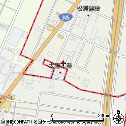 大阪自動車周辺の地図