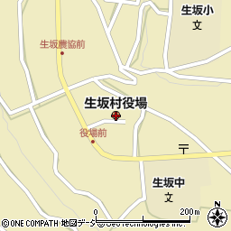 生坂村役場周辺の地図