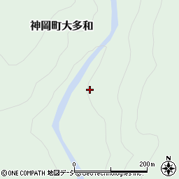跡津川周辺の地図