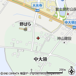 栃木県下野市中大領周辺の地図