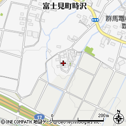 群馬県前橋市富士見町時沢887-8周辺の地図