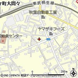 群馬県みどり市大間々町大間々1863-1周辺の地図