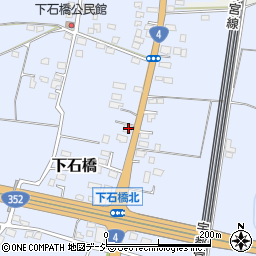 栃木県下野市下石橋397周辺の地図