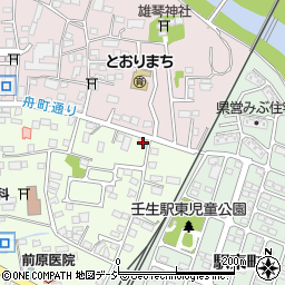 栃木県下都賀郡壬生町中央町2-9周辺の地図