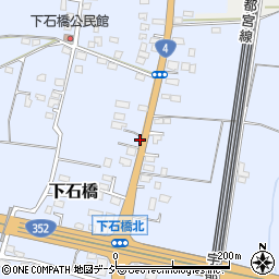 栃木県下野市下石橋396周辺の地図