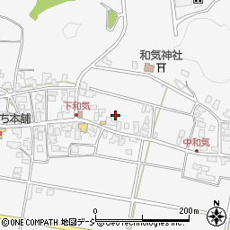 石川県能美市和気町ヘ周辺の地図