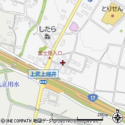 群馬県前橋市富士見町時沢42周辺の地図