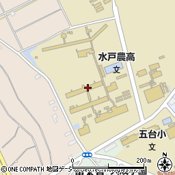 茨城県立水戸農業高等学校　学思寮周辺の地図