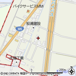 石川県能美市大長野町チ周辺の地図
