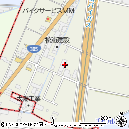 石川県能美市大長野町（チ）周辺の地図