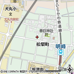 石川県小松市松梨町乙周辺の地図