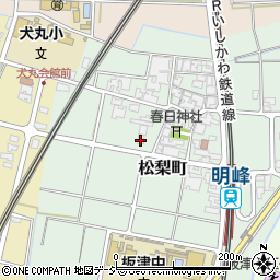 石川県小松市松梨町（乙）周辺の地図