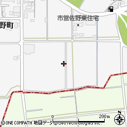石川県能美市佐野町東周辺の地図