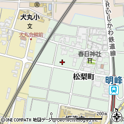 石川県小松市松梨町周辺の地図