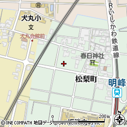石川県小松市松梨町周辺の地図