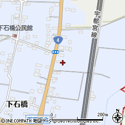 栃木県下野市下石橋267-2周辺の地図