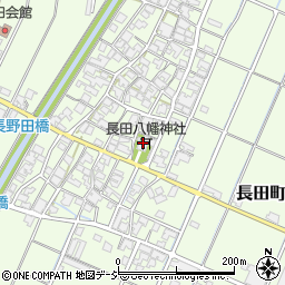 長田八幡神社周辺の地図