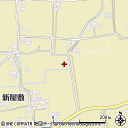 長野県北安曇郡松川村新屋敷周辺の地図