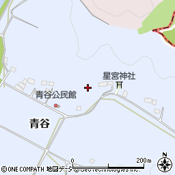 栃木県真岡市青谷周辺の地図