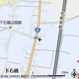 栃木県下野市下石橋268周辺の地図