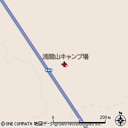 浅間山キャンプ場周辺の地図