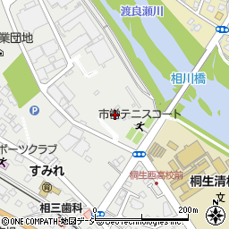 北関東秩父コンクリート株式会社　桐生工場周辺の地図