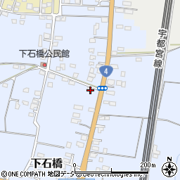栃木県下野市下石橋390周辺の地図