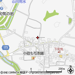 石川県能美市和気町リ周辺の地図