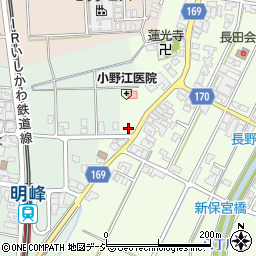 石川県小松市長田町甲周辺の地図