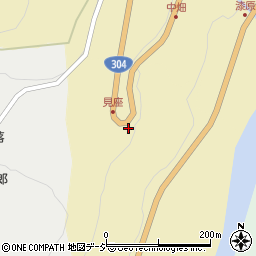 富山県南砺市見座周辺の地図