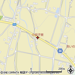 小坂子東周辺の地図
