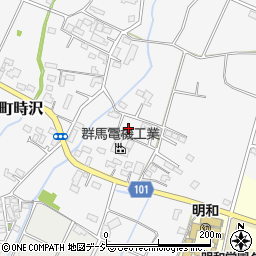 群馬県前橋市富士見町時沢1033-2周辺の地図