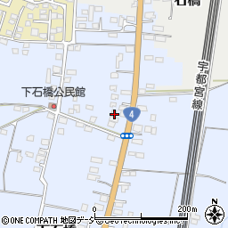 栃木県下野市下石橋386周辺の地図