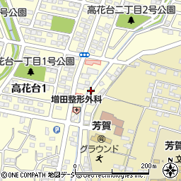 群馬県前橋市高花台1丁目9周辺の地図