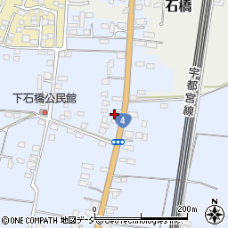 栃木県下野市下石橋322-5周辺の地図