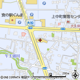 ＨｏｎｄａＣａｒｓ群馬吉岡店周辺の地図