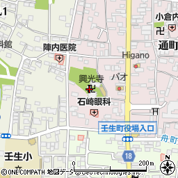 興光寺周辺の地図