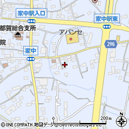 栃木県栃木市都賀町家中1732周辺の地図