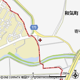 石川県能美市和気町ぬ周辺の地図
