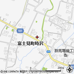 群馬県前橋市富士見町時沢1113周辺の地図