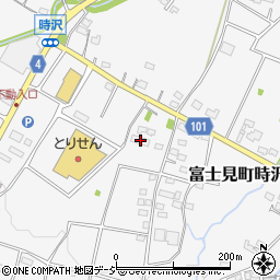 群馬県前橋市富士見町時沢844周辺の地図
