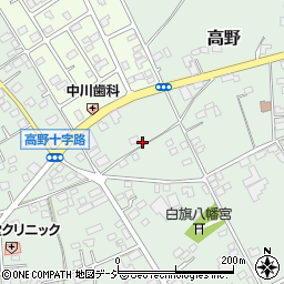 茨城県ひたちなか市高野周辺の地図